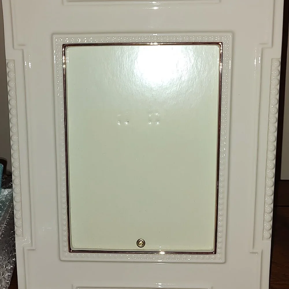 LENOX PICTURE FRAME IVORY PORCELAIN 8 X 10 HOLDS 4 1/2 X 6 1/2 PHOTO NEW IN BOX